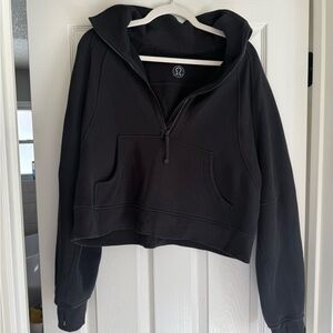 lululemon athletica Black Scuba Funnel Neck Half Zip